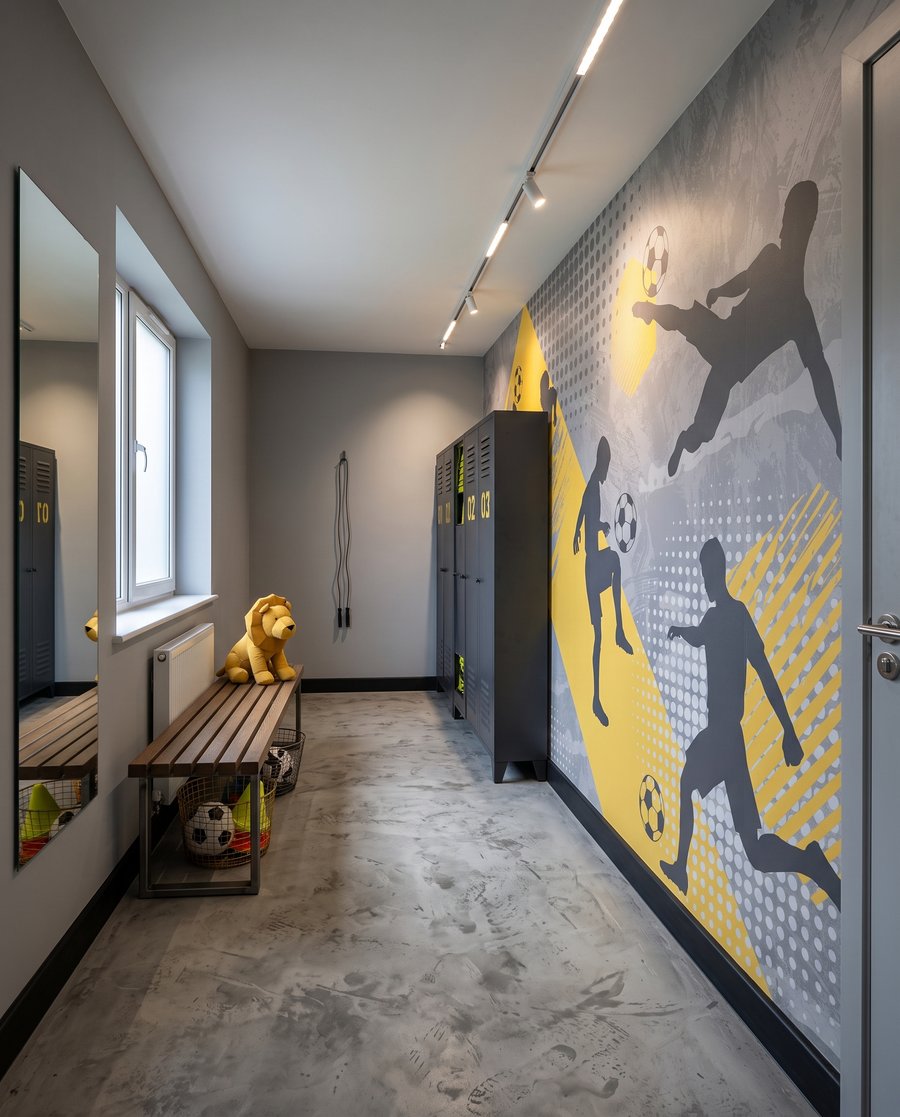 Siluete de fotbaliști — interior 7