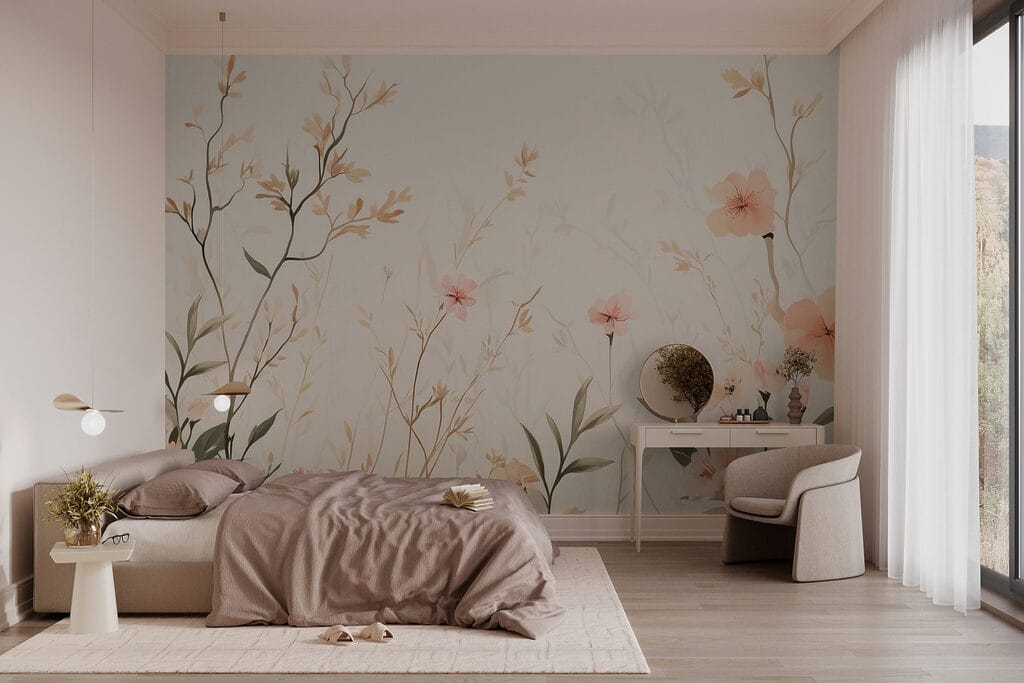 Flori delicate peste iarbă — interior 1
