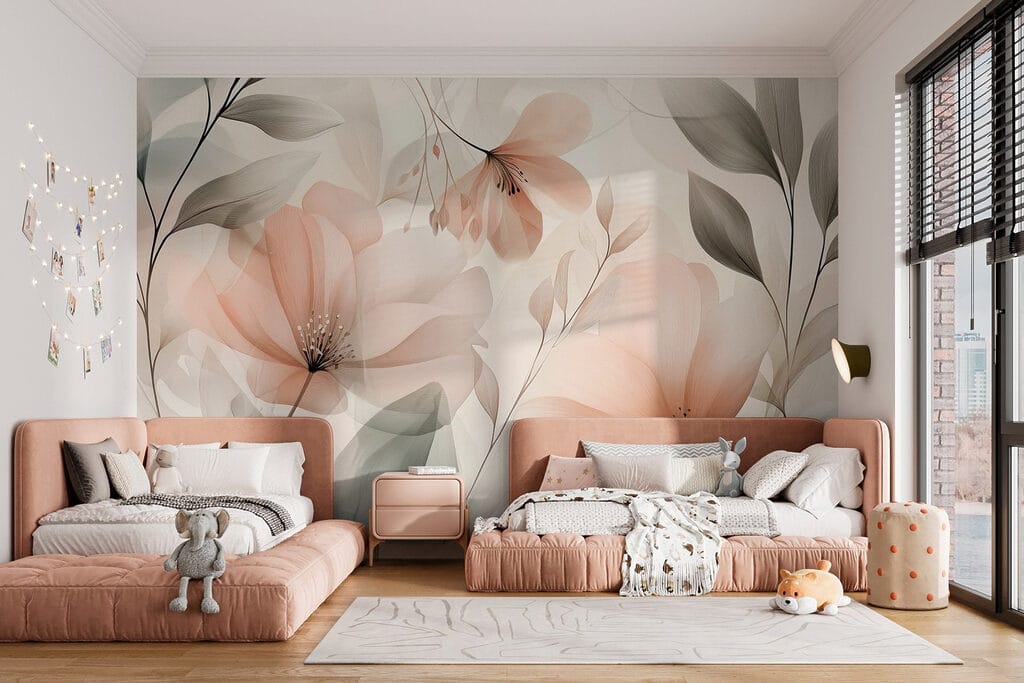 Flori piersică cu frunze — interior 7