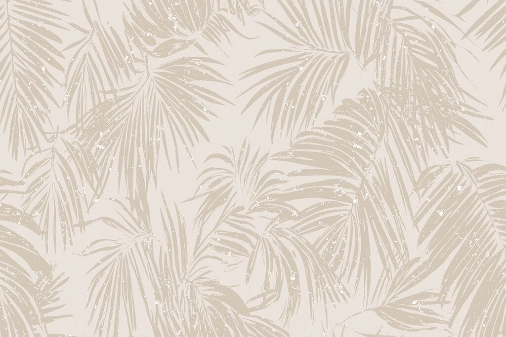 Siluete de palmier bej — design complet