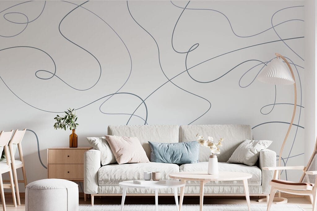 Bucle libere pe alb — interior 1
