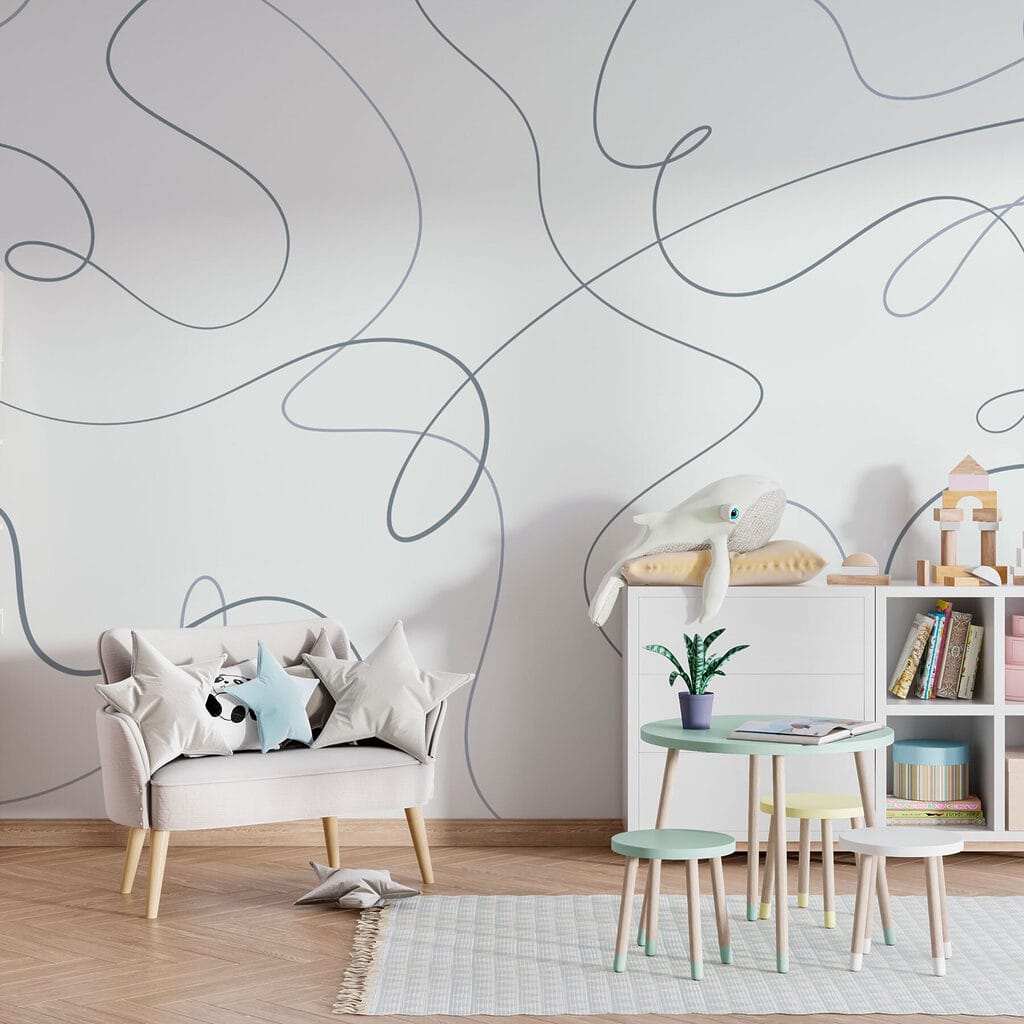 Bucle libere pe alb — interior 3