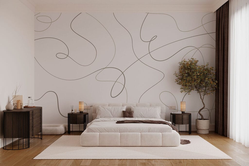 Bucle libere pe alb — interior 1