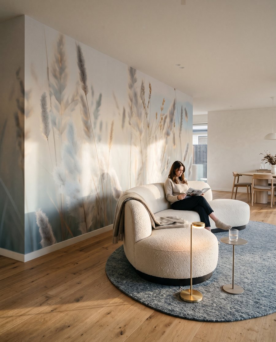 Iarbă pe albastru pal — interior 7