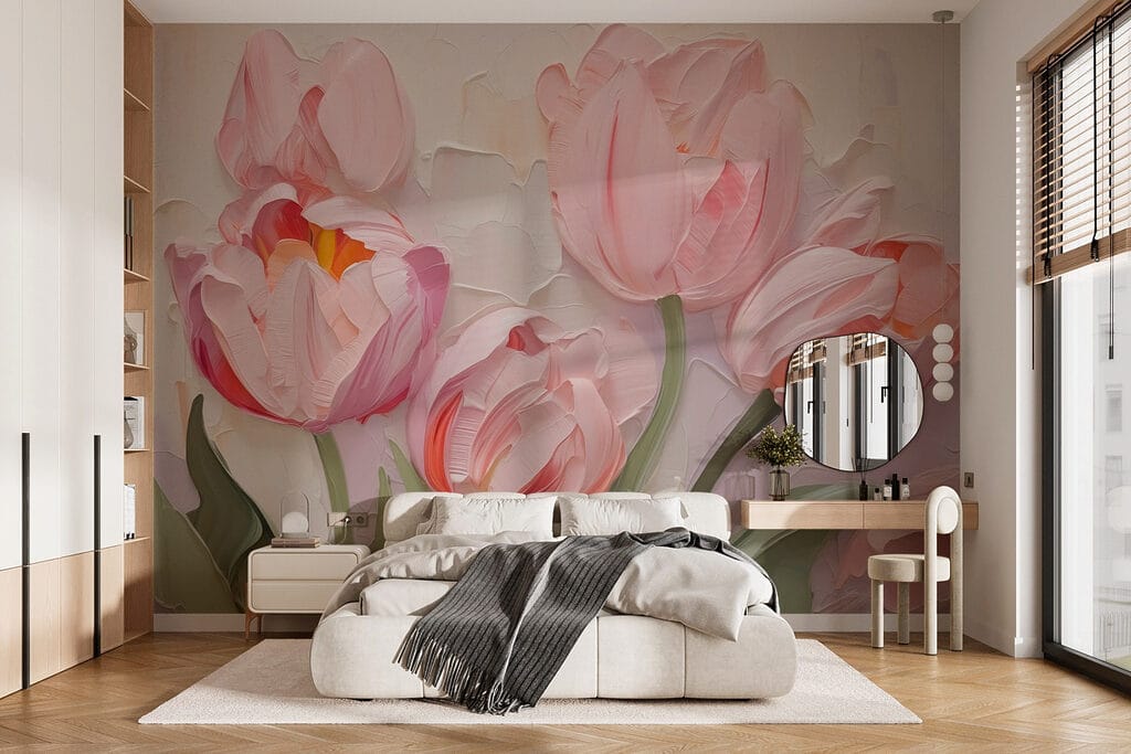 Lalele roz pictate — interior 1