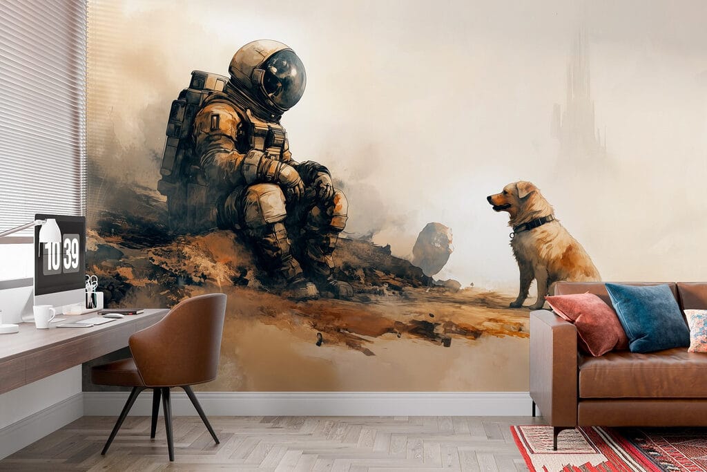 Astronautul întâlnește un câine — interior 1