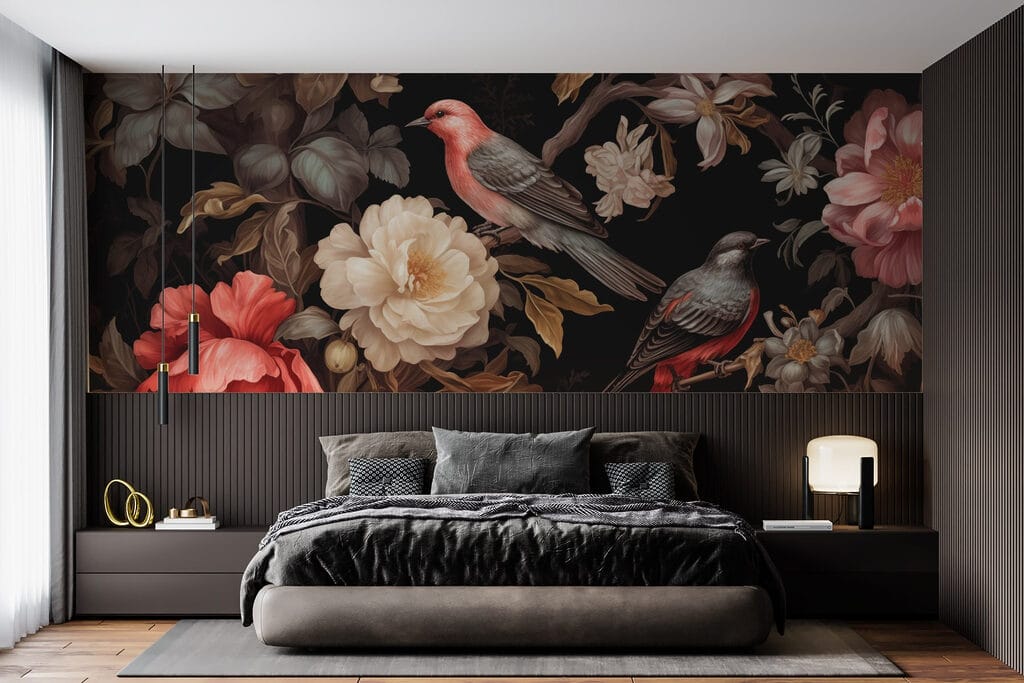 Păsări printre ramuri întunecate — interior 1