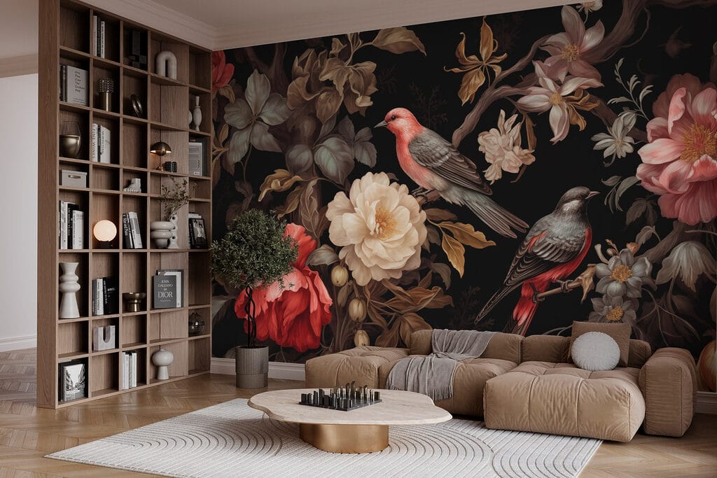 Păsări printre ramuri întunecate — interior 2