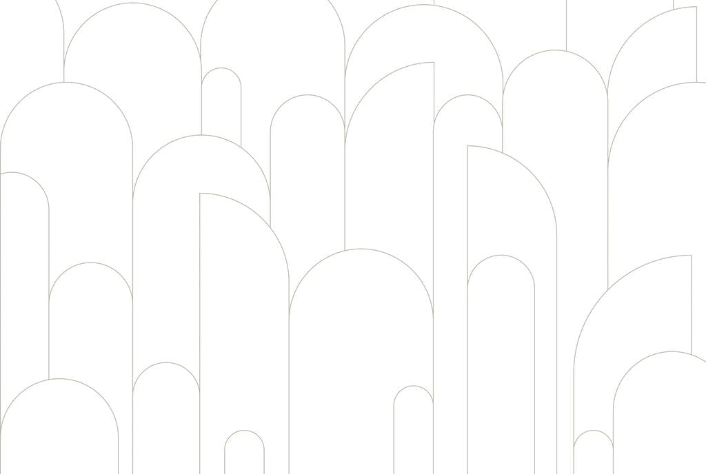 Arce subțiri pe alb — design complet