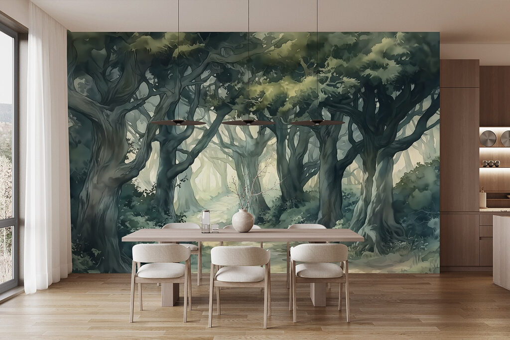 Potecă printre copaci — interior 5