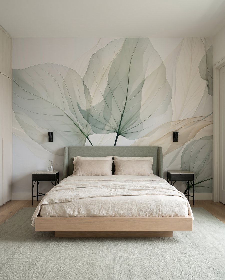 Frunze translucide pe ramuri — interior 2