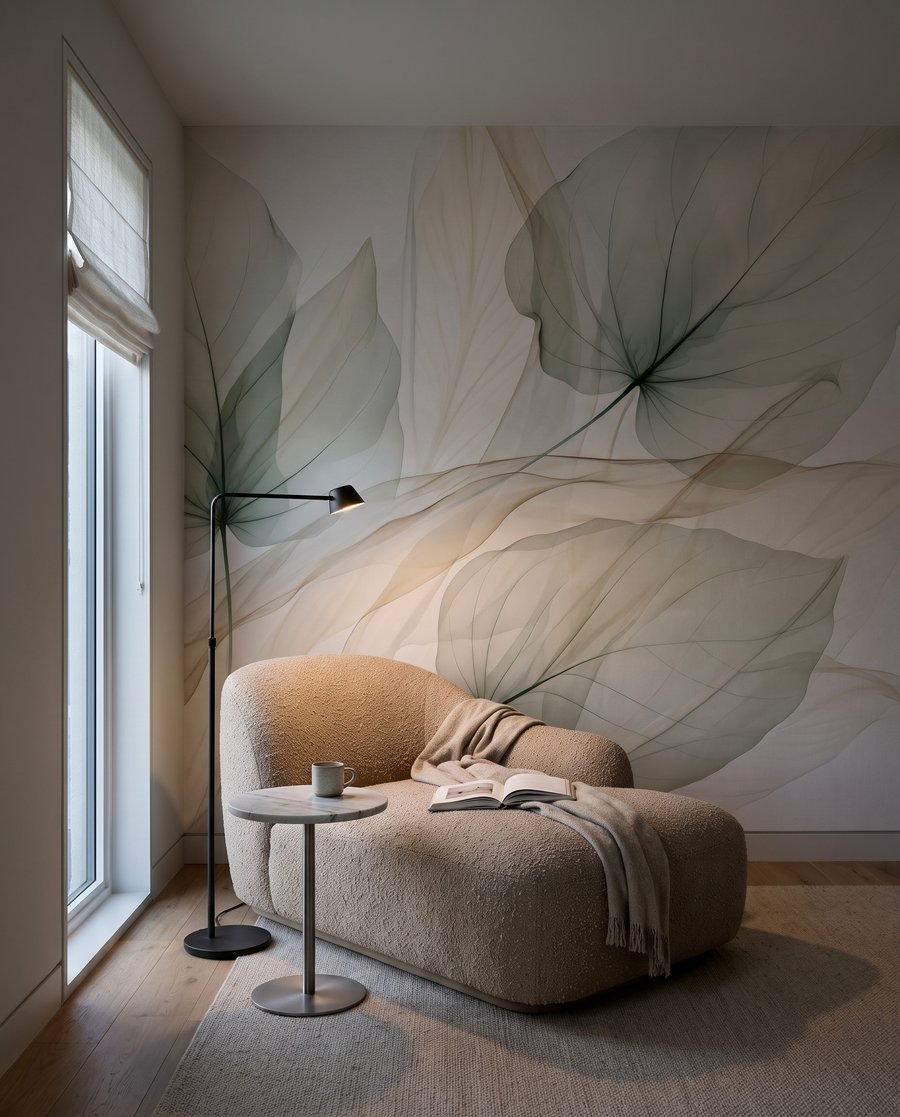 Frunze translucide pe ramuri — interior 4