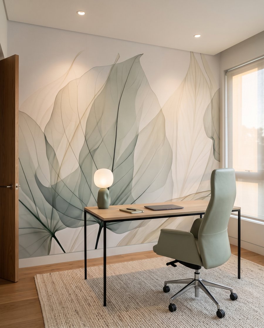 Frunze translucide pe ramuri — interior 7