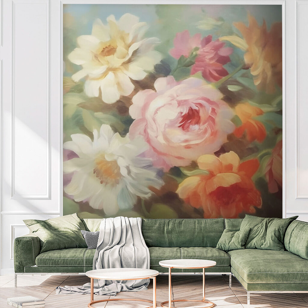 Flori în tușe vizibile — interior 2