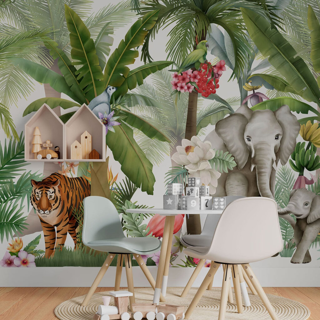 Animale printre palmieri — interior 2
