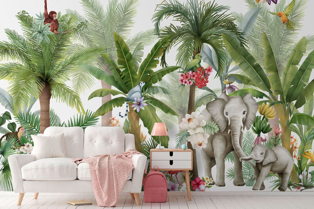 Animale printre palmieri — interior 4