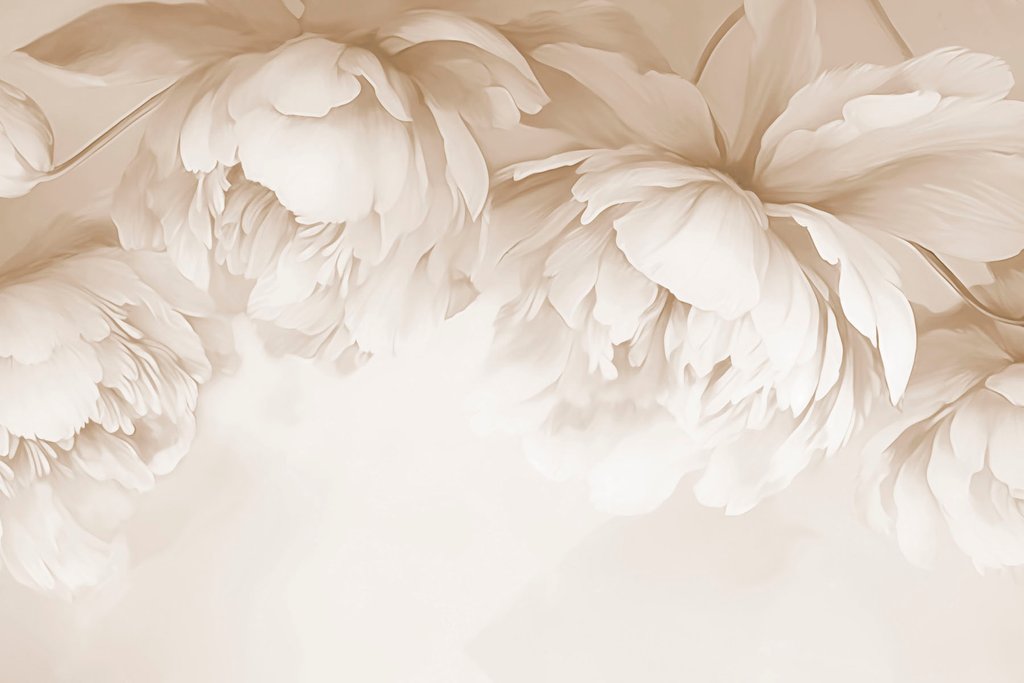 Flori crem suprapuse — design complet