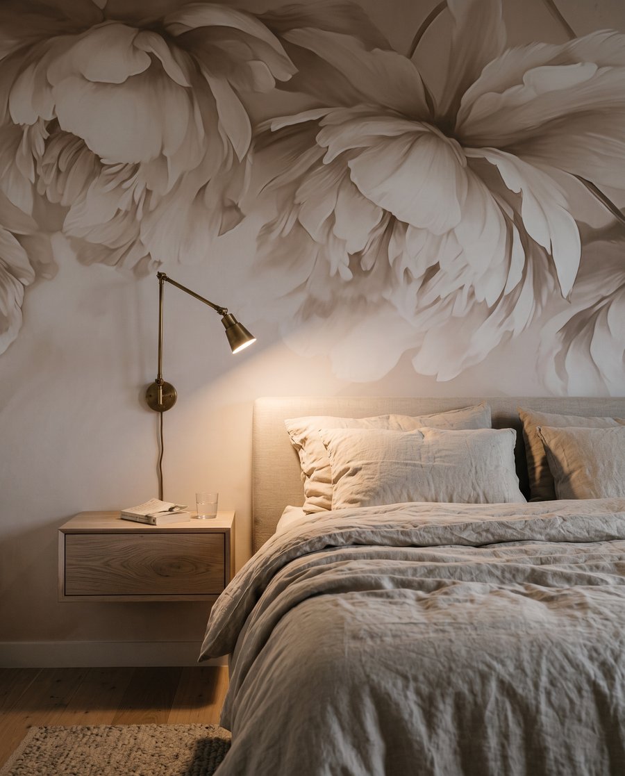 Flori crem suprapuse — interior 2