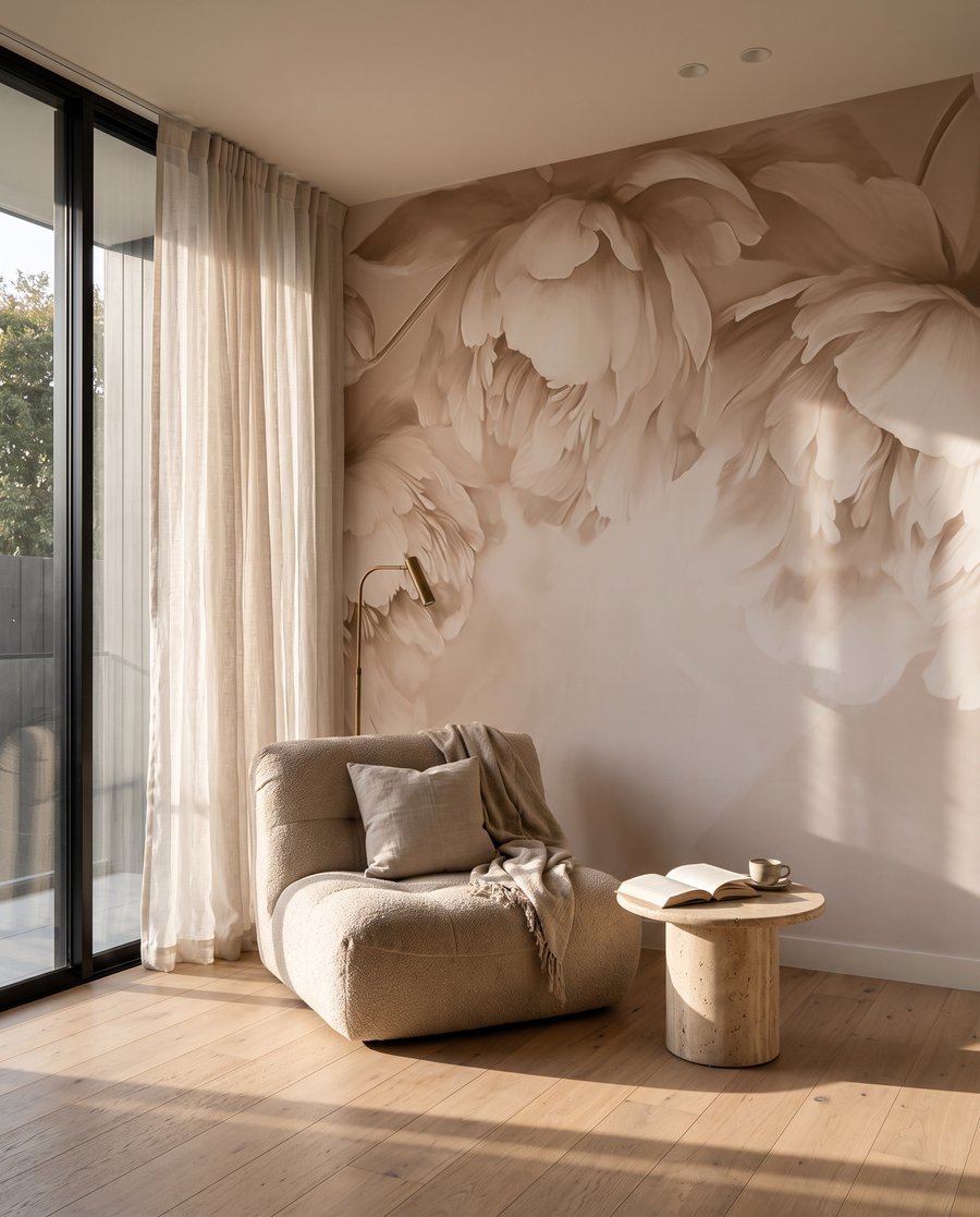 Flori crem suprapuse — interior 4