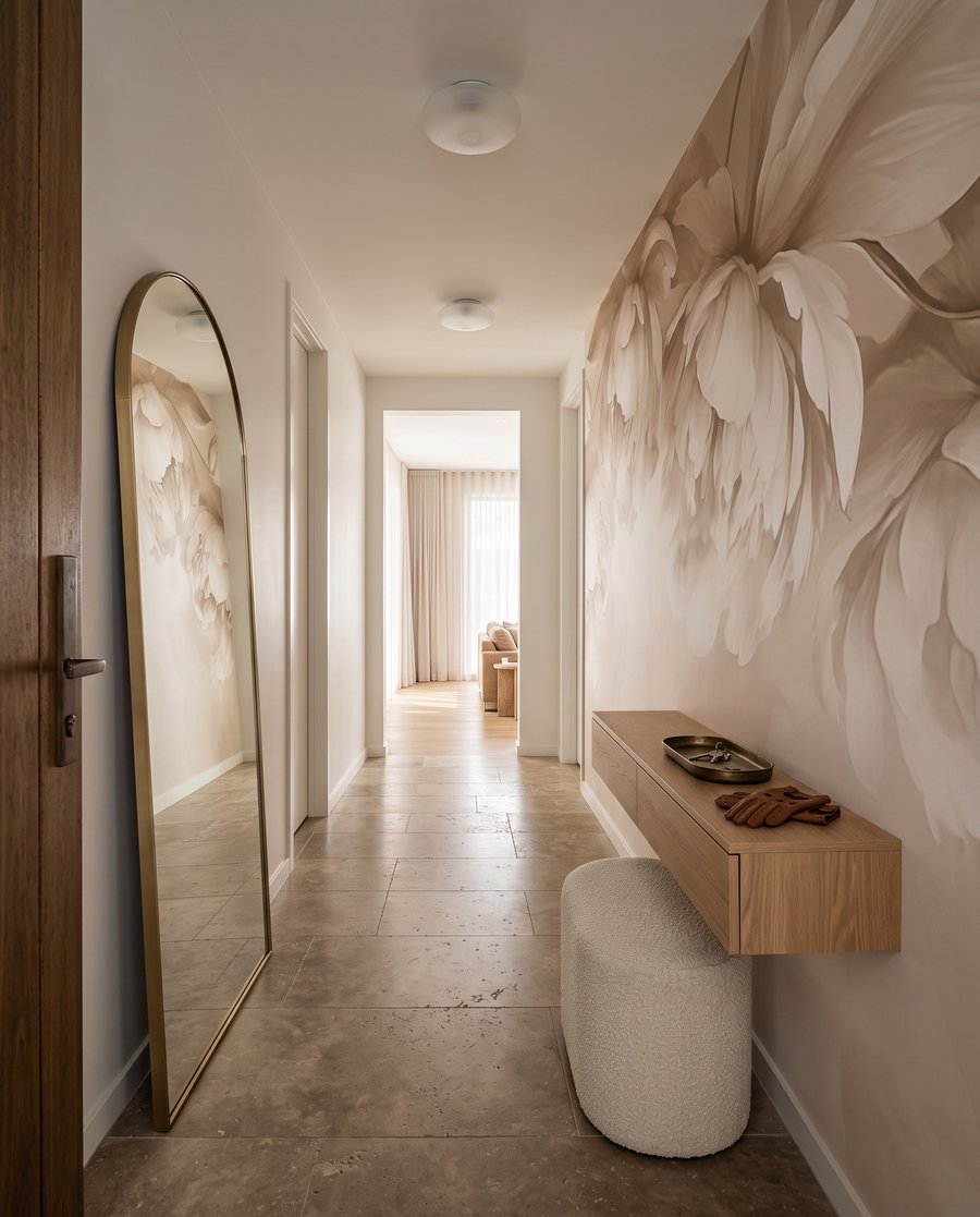 Flori crem suprapuse — interior 5