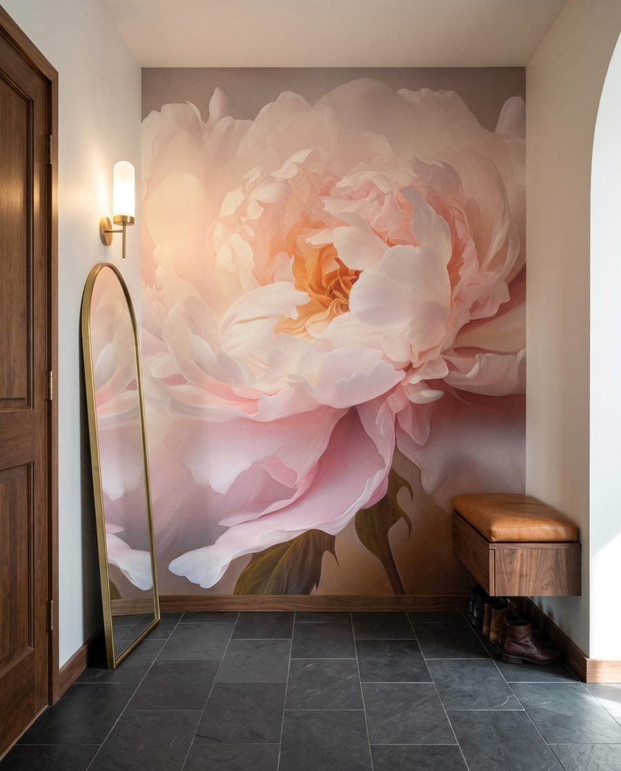 Floare roz în lumină — interior 6
