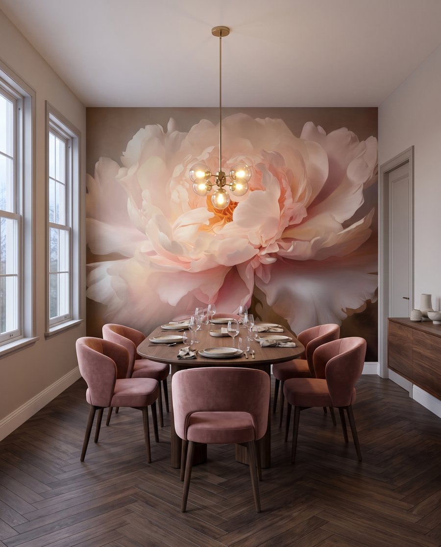 Floare roz în lumină — interior 7