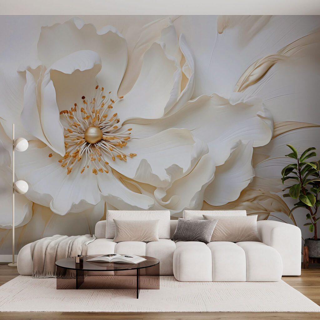 Floare albă — interior 1