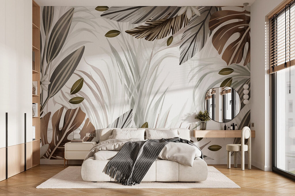 Frunze tropicale maro — interior 1