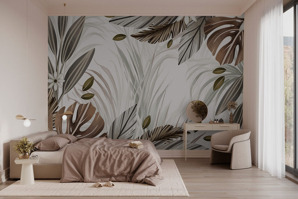 Frunze tropicale maro — interior 2