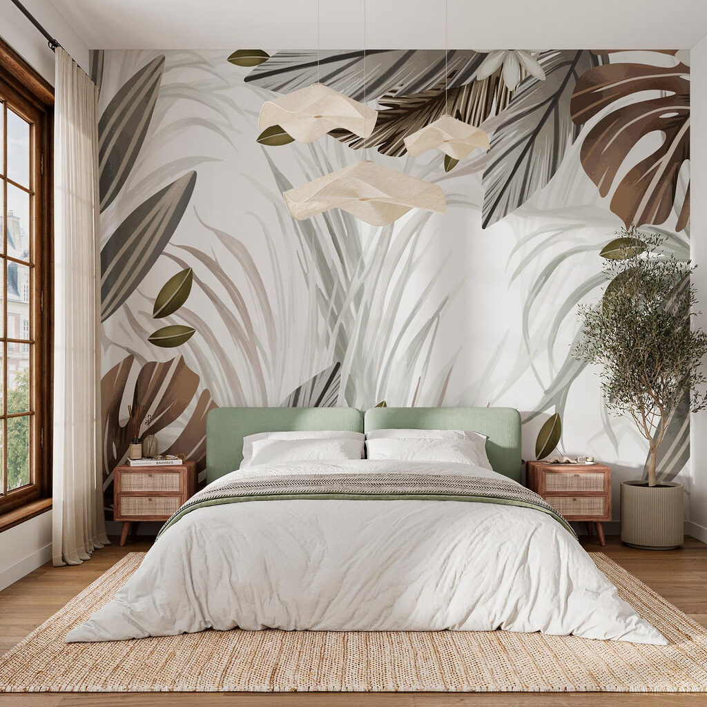 Frunze tropicale maro — interior 3