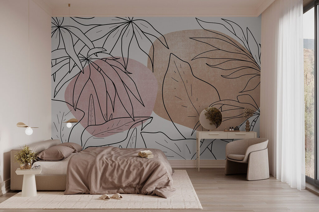 Pete roz și teracotă — interior 1