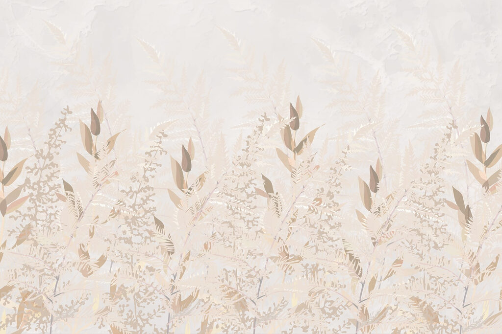Ierburi aurii pe crem — design complet