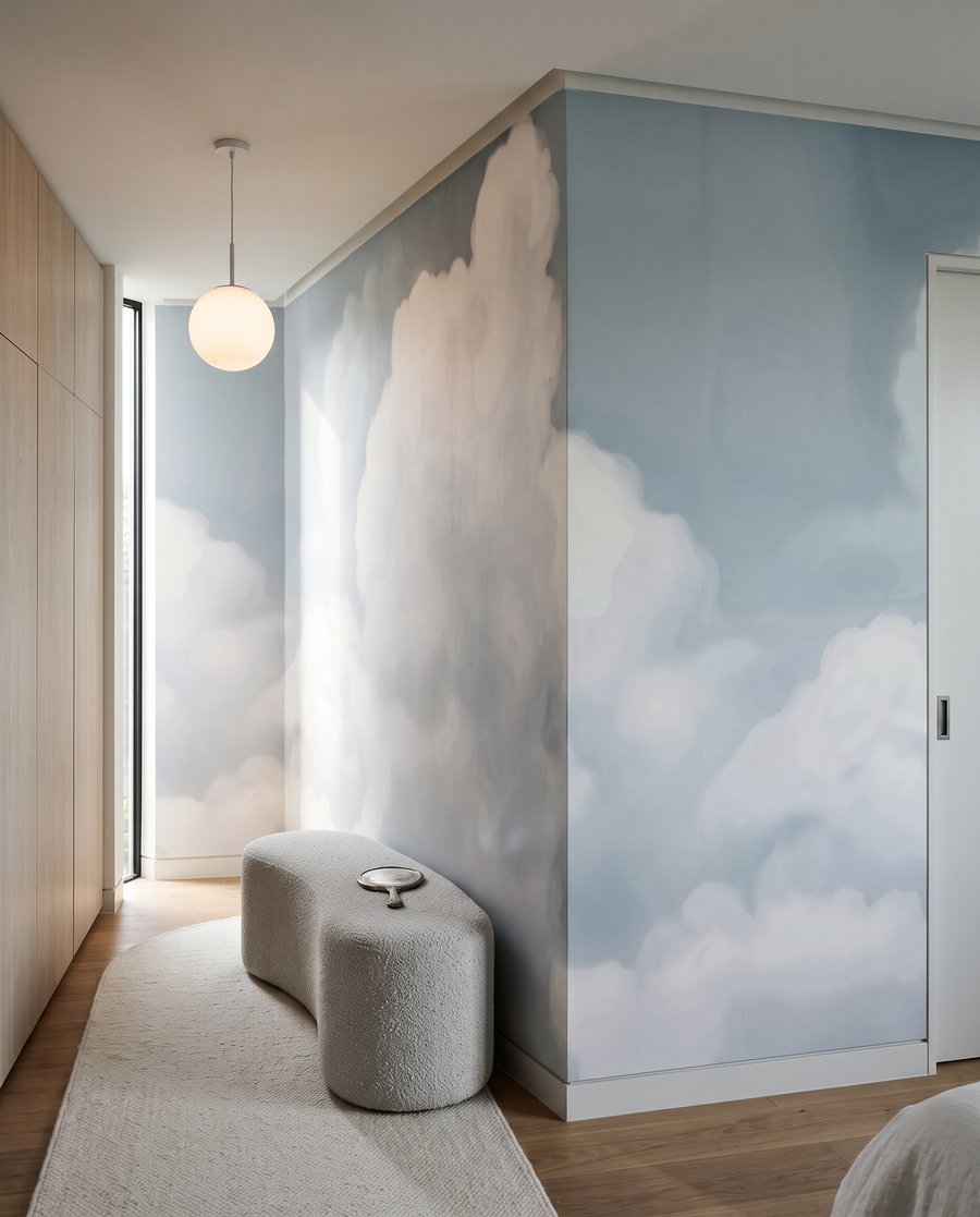 Nori albi pe cer — interior 1