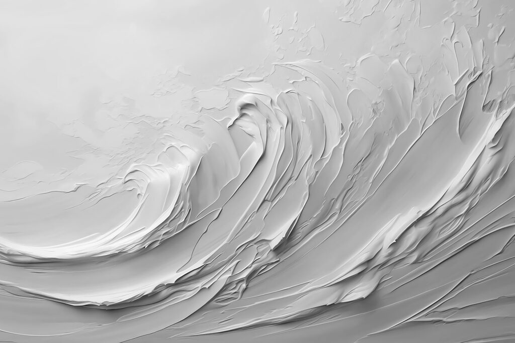 Val alb în relief — design complet