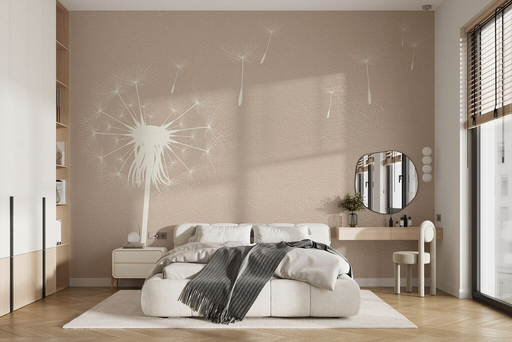 Puf pe bej cald — interior 1