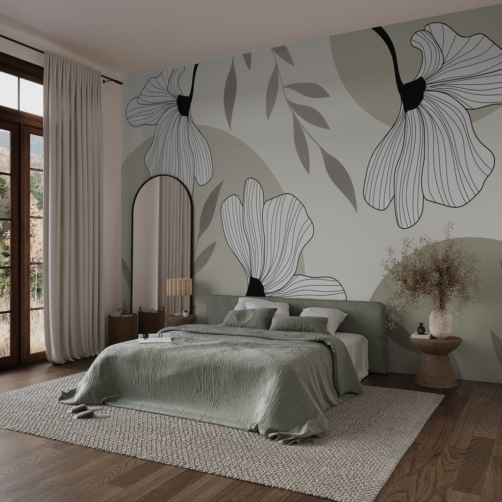 Flori albe, forme rotunjite — interior 1