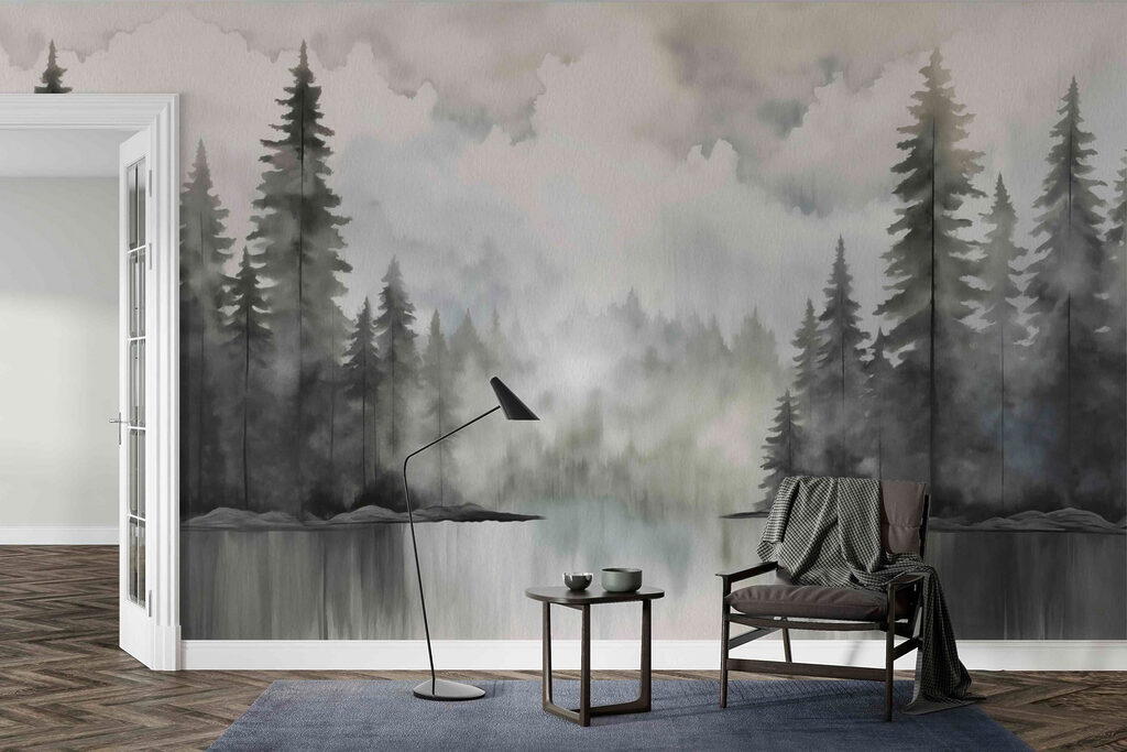 Pini deasupra lacului — interior 4