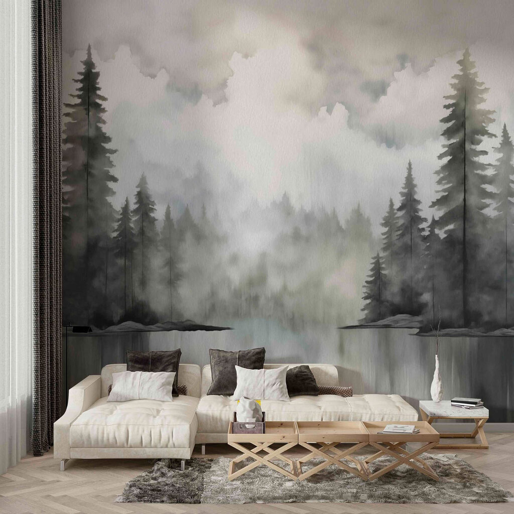 Pini deasupra lacului — interior 3