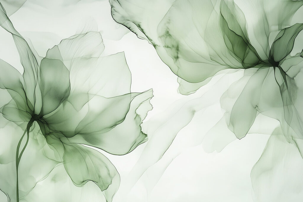Două flori transparente — design complet