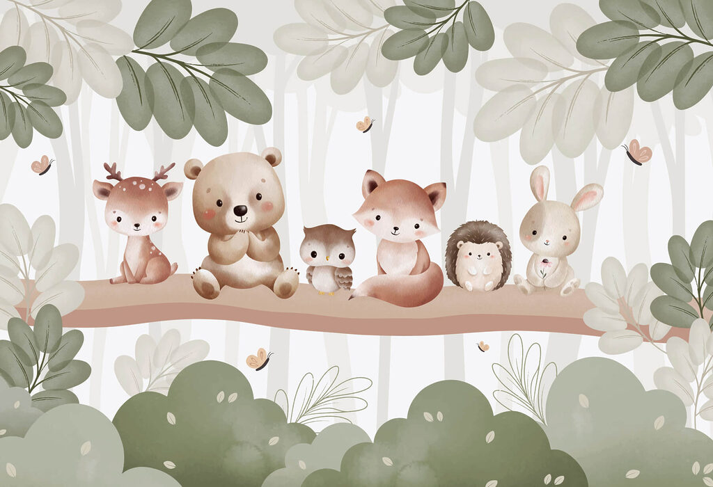 Animale pe ramură — design complet