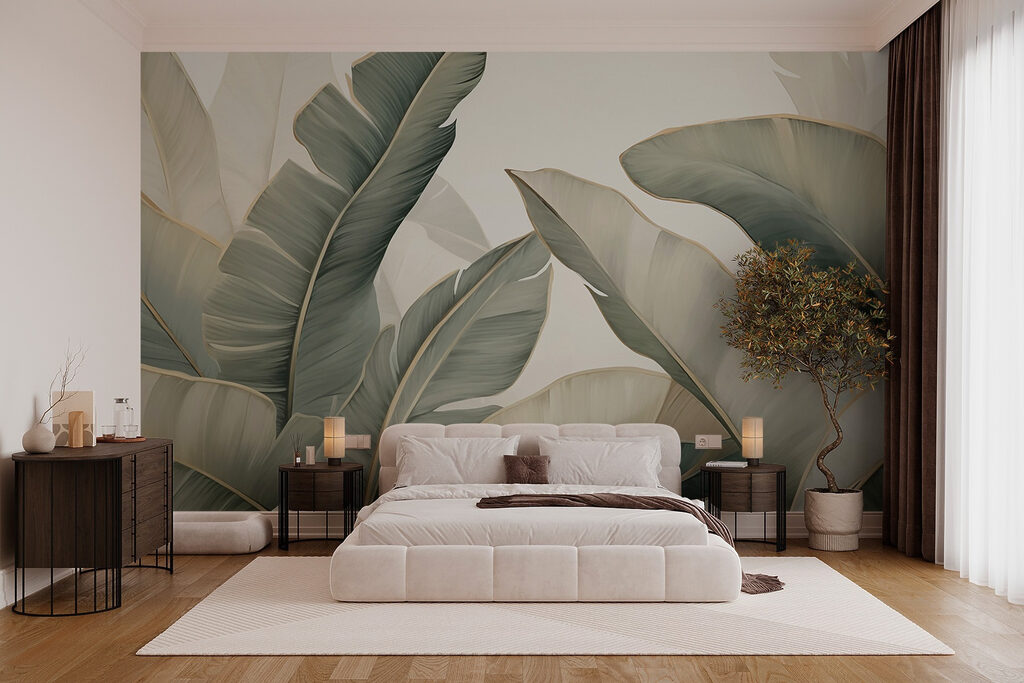 Frunze mari verde măsliniu — interior 1