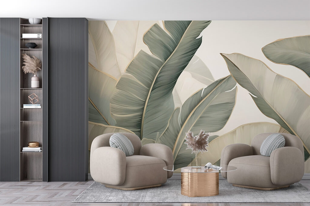 Frunze mari verde măsliniu — interior 3