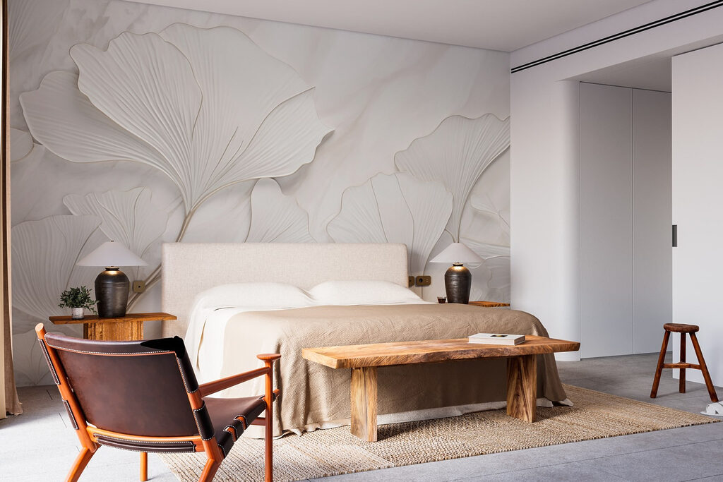 Ginkgo cu contur auriu — interior 1