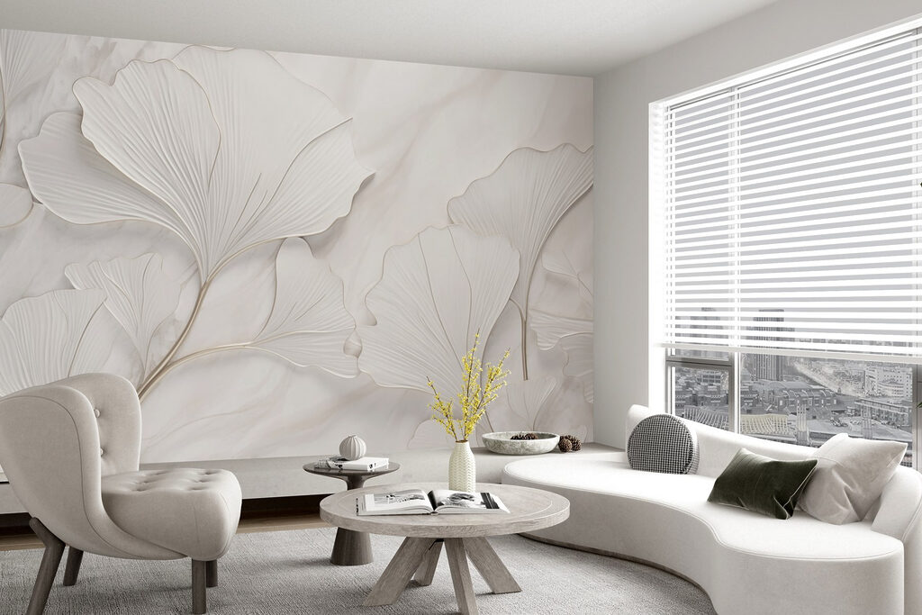 Ginkgo cu contur auriu — interior 2
