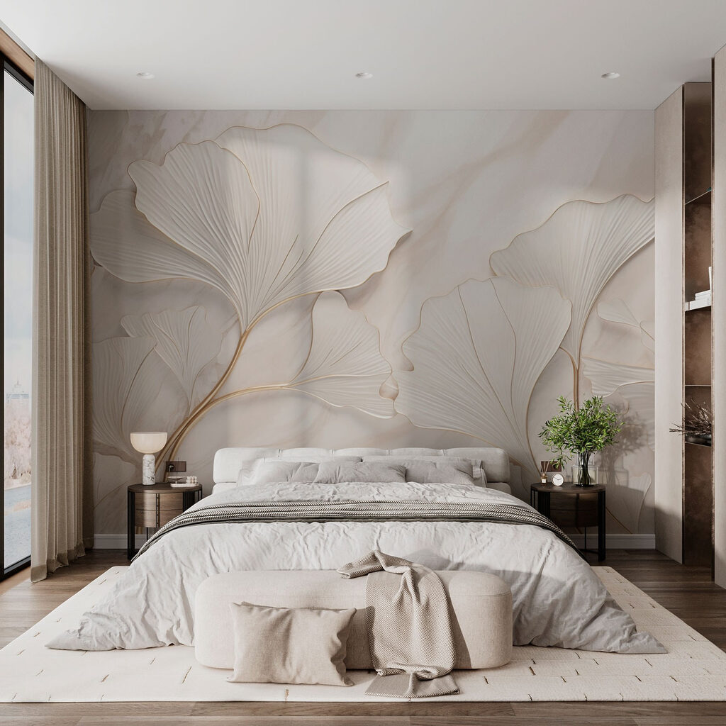 Ginkgo cu contur auriu — interior 3
