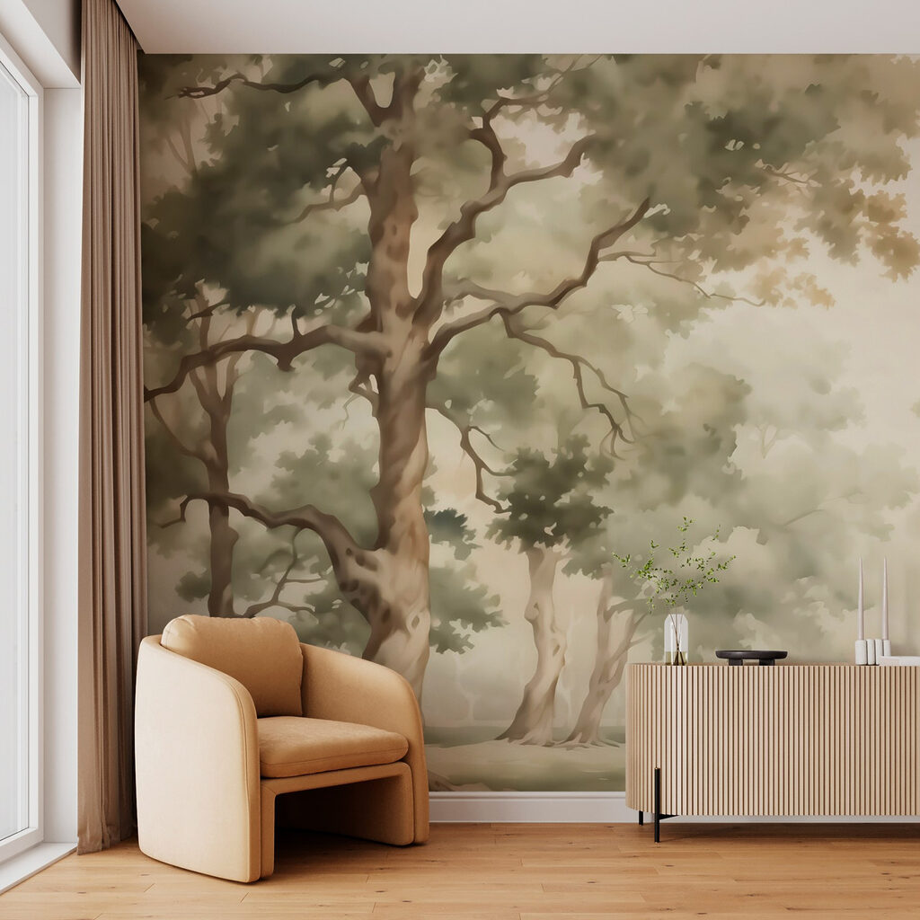 Copaci bătrâni lângă pajiște — interior 2