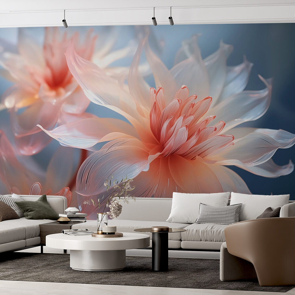 Flori roz strălucitoare — interior 1