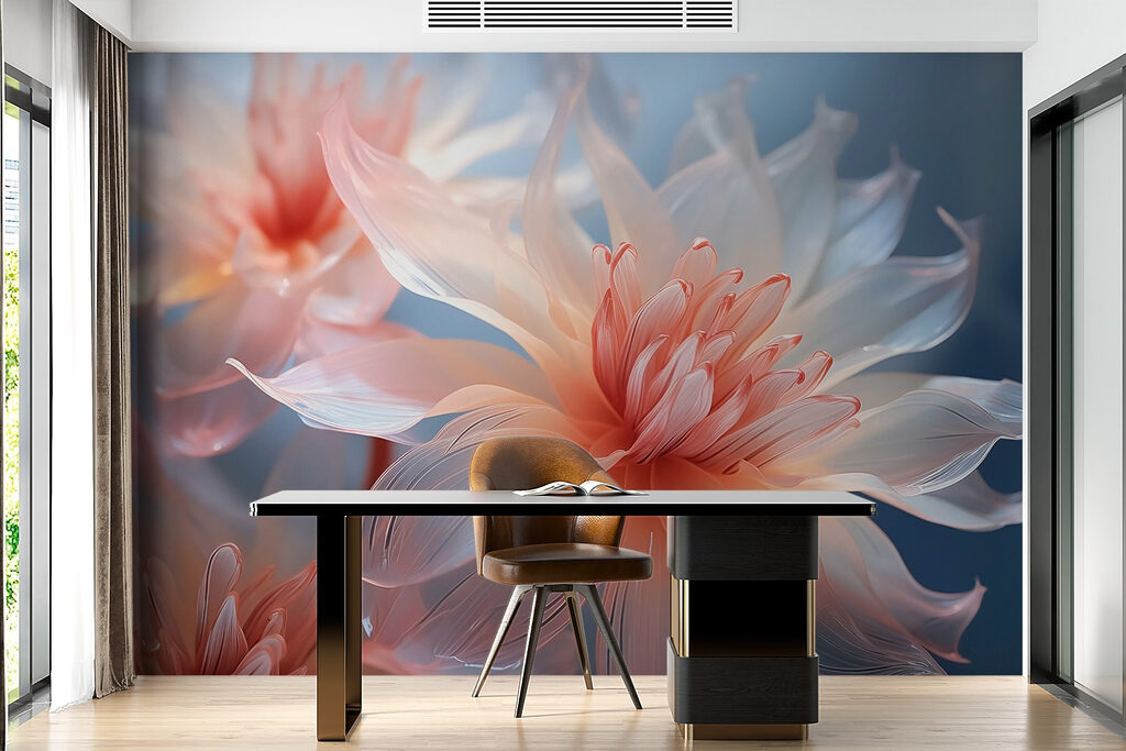 Flori roz strălucitoare — interior 2