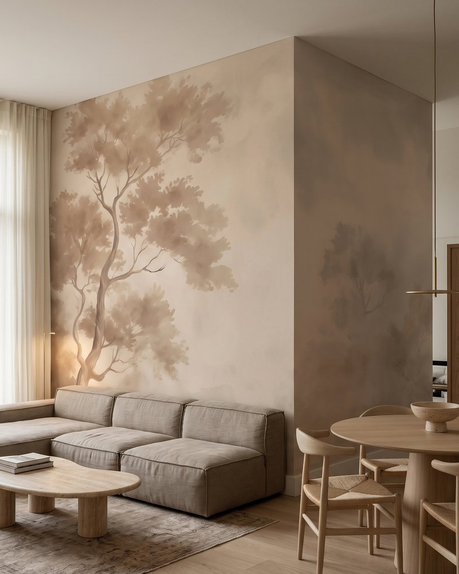 Copac înalt în ceață — interior 1