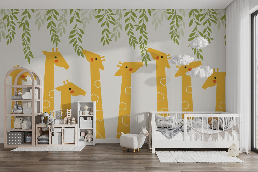 Girafe sub frunze verzi — interior 1